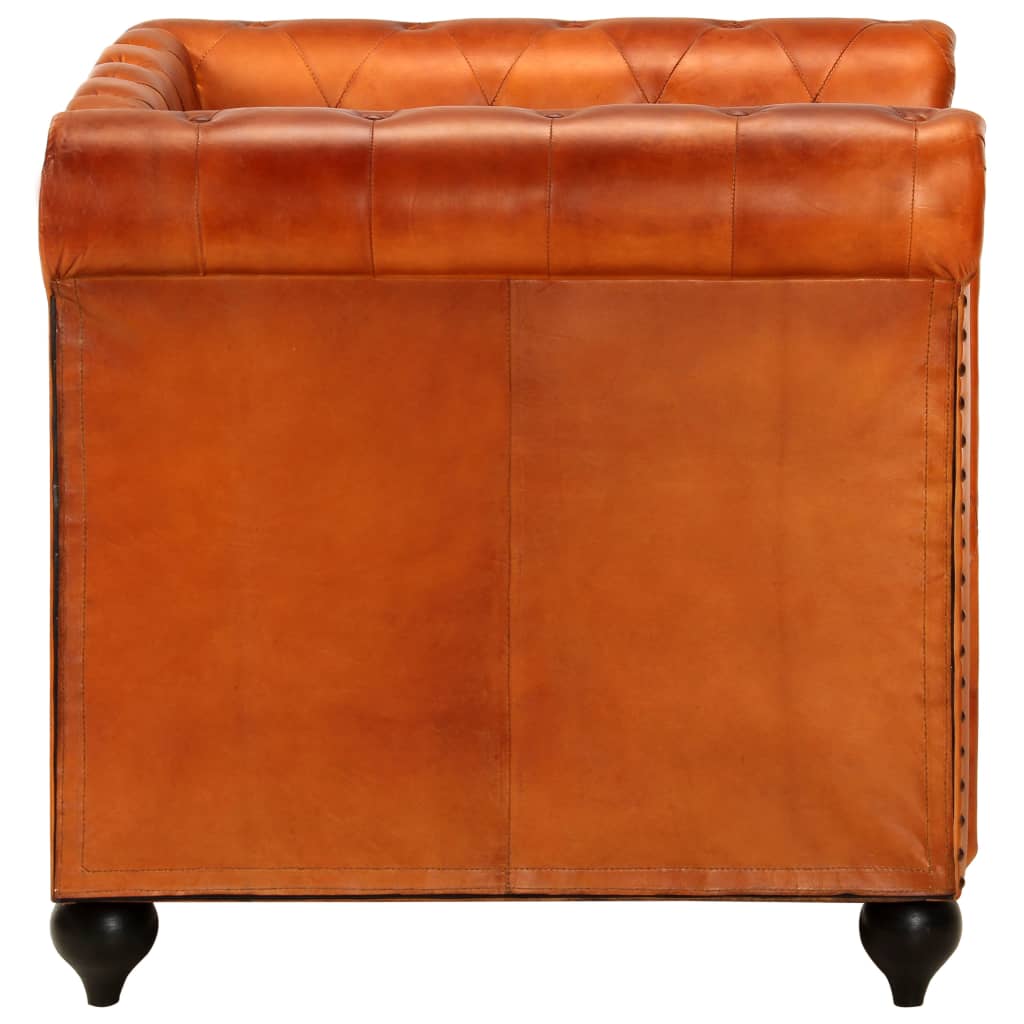 Fauteuil Chesterfield-Stijl Echt Leer