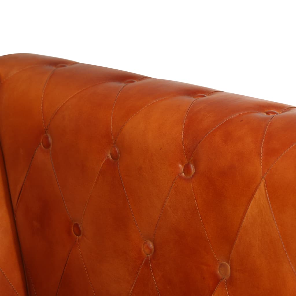 Fauteuil Chesterfield-Stijl Echt Leer