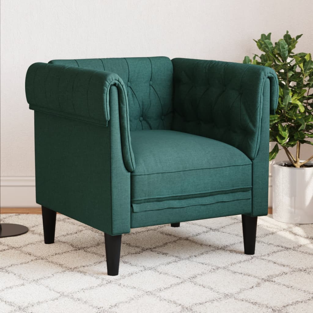 Fauteuil Chesterfield-Stijl Linnen