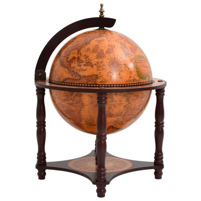 Exclusieve Wereldbol Globebar - Bruin Design