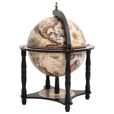 Exclusieve Wereldbol Globebar - Zwart/Wit Design